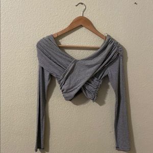 Striped crop top